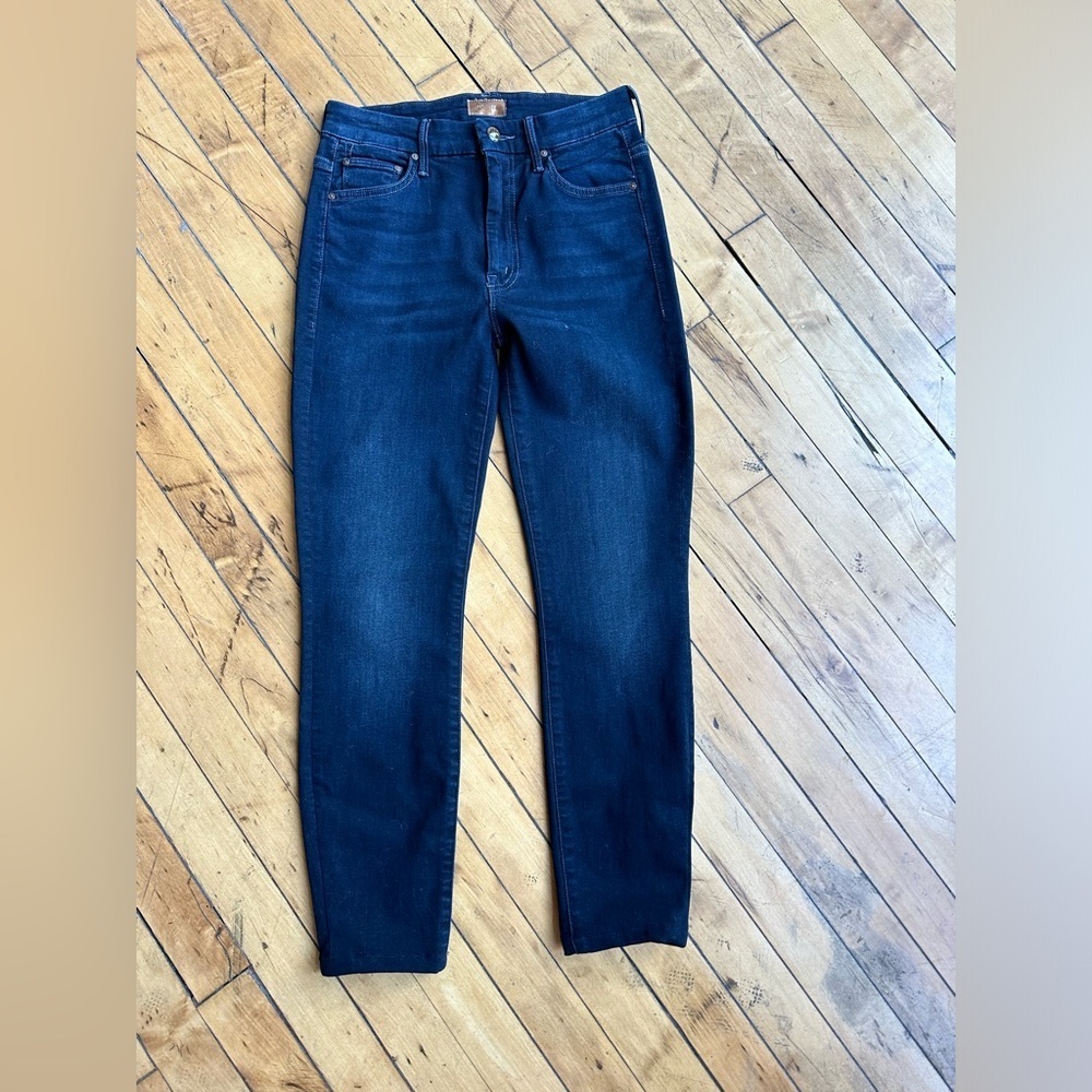 MOTHER Skinny Jeans - Midnight Blue​​​ - Picture 2 of 14